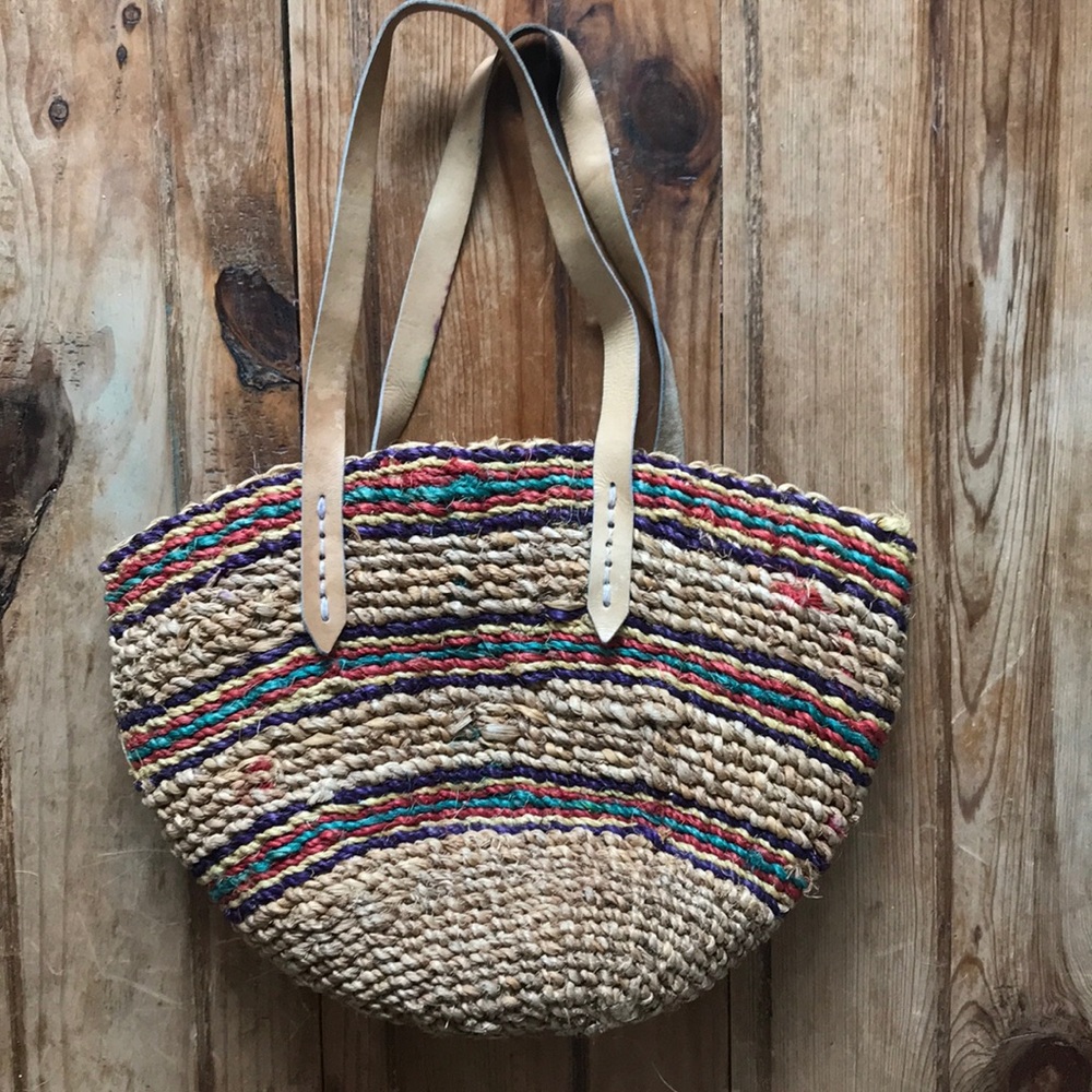 Handmade Woven Straw Handbag